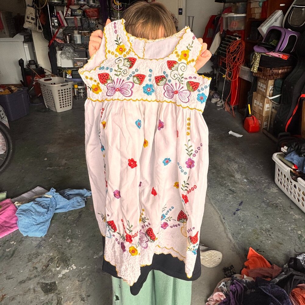 Hand Embroidered Dress Size 6
